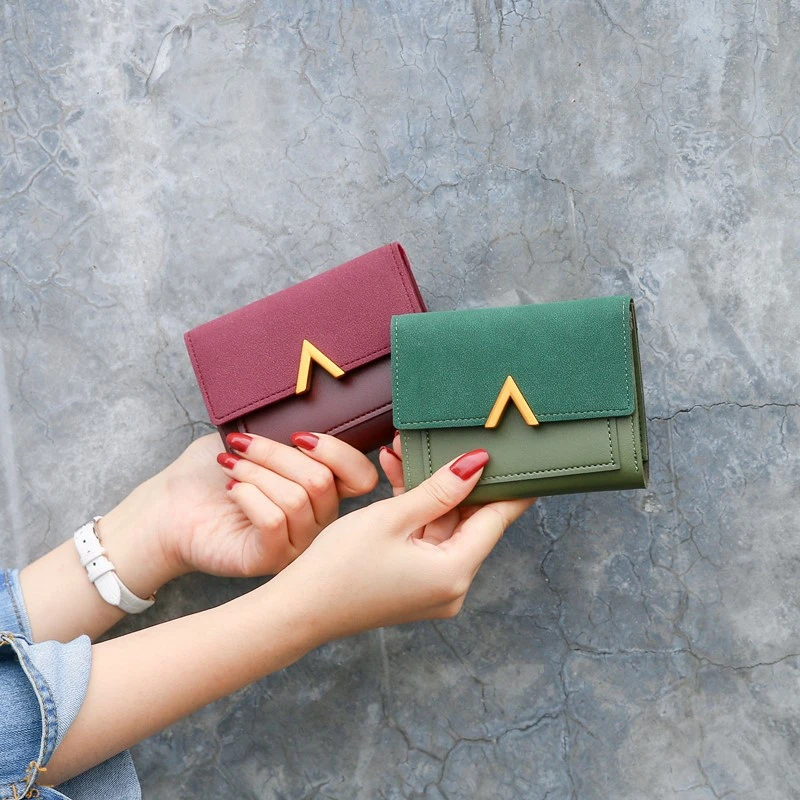 

Women Purse Vintage Small Short Leather Wallet Luxury Brand Mini Female Fashion Wallets And Purse Credit Card Holder Carteras