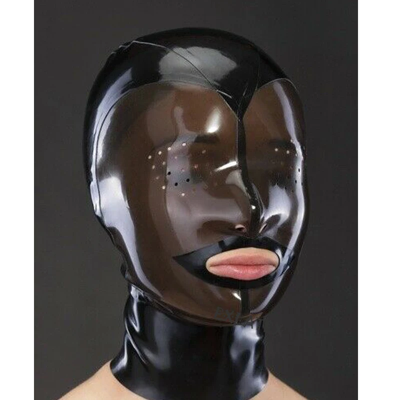 Латекс унисекс маска Дедпул sm маски перфорированные ангельские глазки с