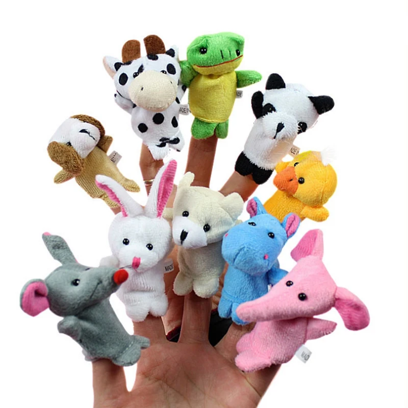 Развивающие Плюшевые Игрушки для маленьких детей 10 шт./лот куклы пальчики
