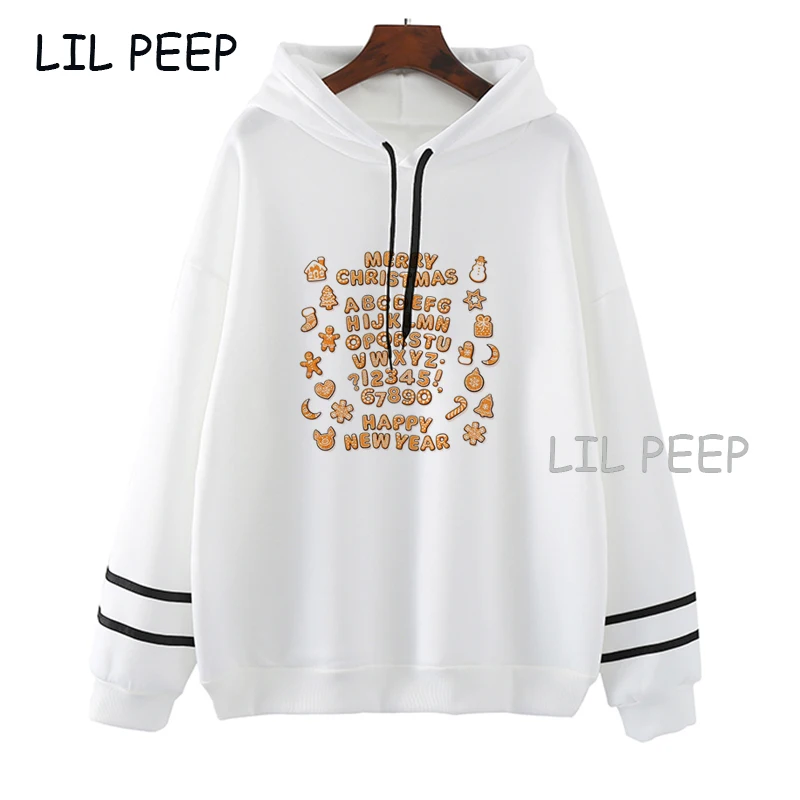 

Рождественская Толстовка, топ с мультяшным принтом, худи с рождественским принтом для девочек и мальчиков, женские куртки, осенняя одежда с ...