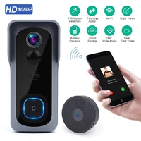 cbe waterproof doorbell camera 1080p hd video resolution door bell wifi motion detector night vision doorbell camera