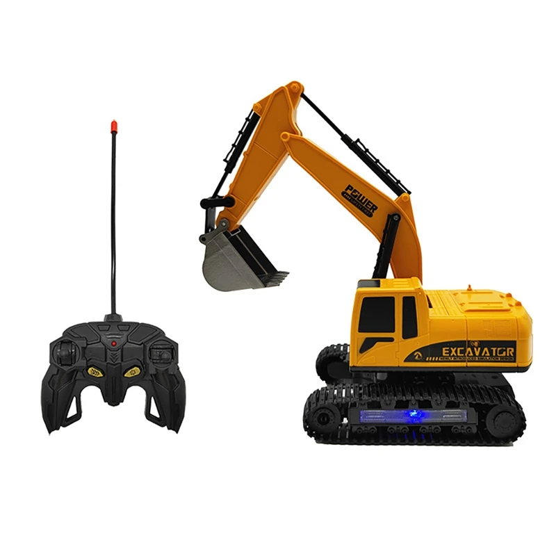 

Remote Control Excavator RC Toy 1:24 RC Excavator Toy Rechargeable RC Excavator Toys Birthday Gifts Boys Girls Toddlers