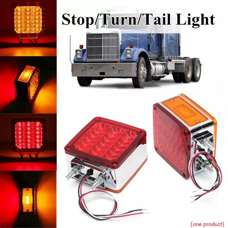 

39LED грузовик двухсторонняя головка светильник s для klift сигнальный светильник прицеп Предупреждение светильник подвесной гальваническим з...