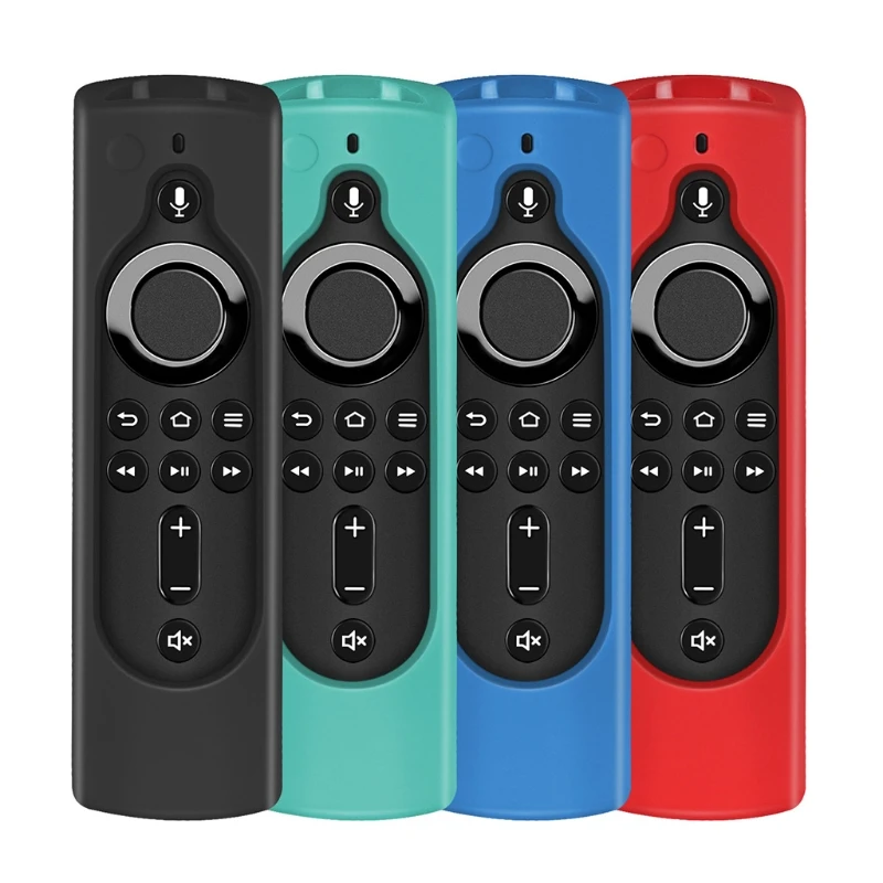 

2022 New Shockproof Anti-slip Protective Sleeve Case Cover Drop-proof Compatible with Fire TV 4K Remote Impact-proof Silicone