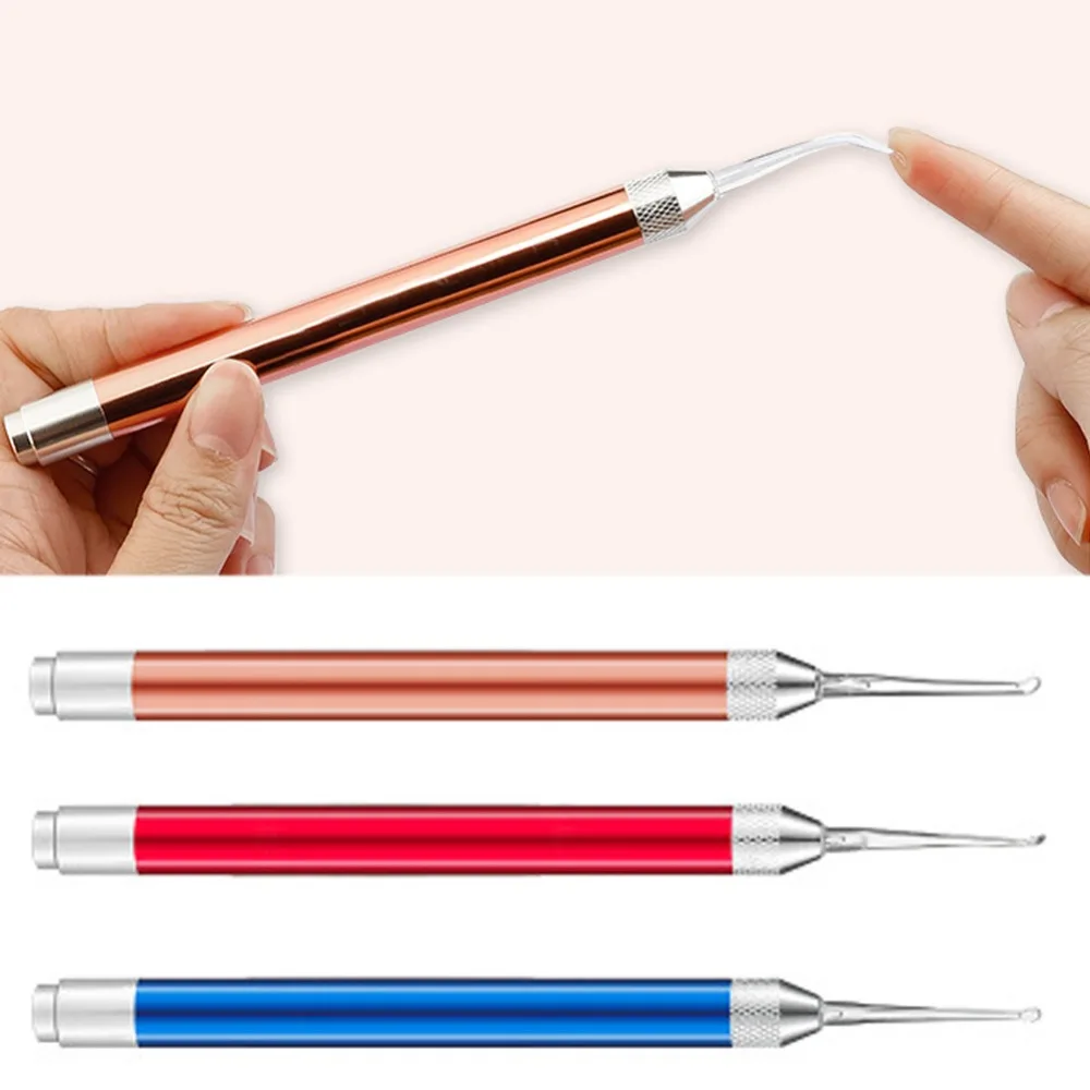 Детский очиститель для ушей ложка светодиодный светильник вспышки ушной воск