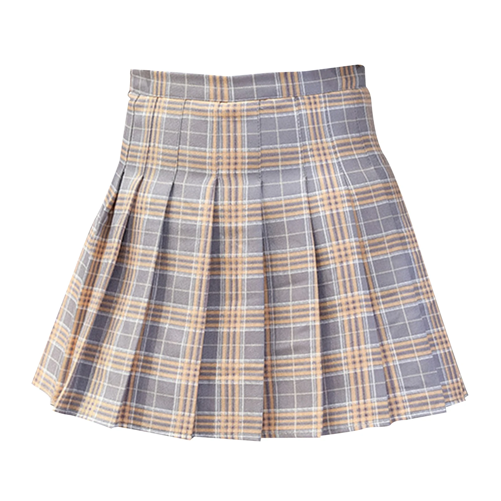 

Women Girls High Waisted Pleated Skirt Skater Tennis School Uniforms Mini Skirt Cosplay Costume Skater Skirts with Lining Shorts