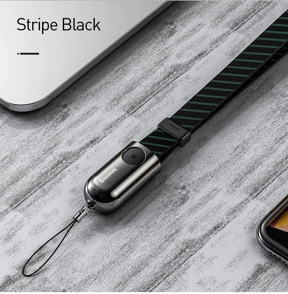Baseus портативный короткий usb зарядный кабель для iPhone xs max xr 8 7 6s plus 11 ipad pro Зарядка для apple lightning Кабель шнур