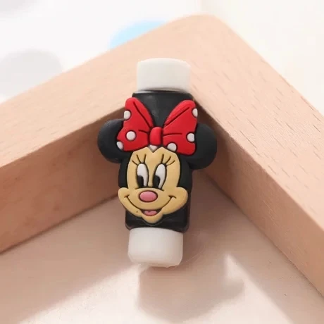 Мультфильм USB телефон протектор сердцевины кабеля для iPhone XS чехол MAX XR X 4 4S 5 6 6S 7 8