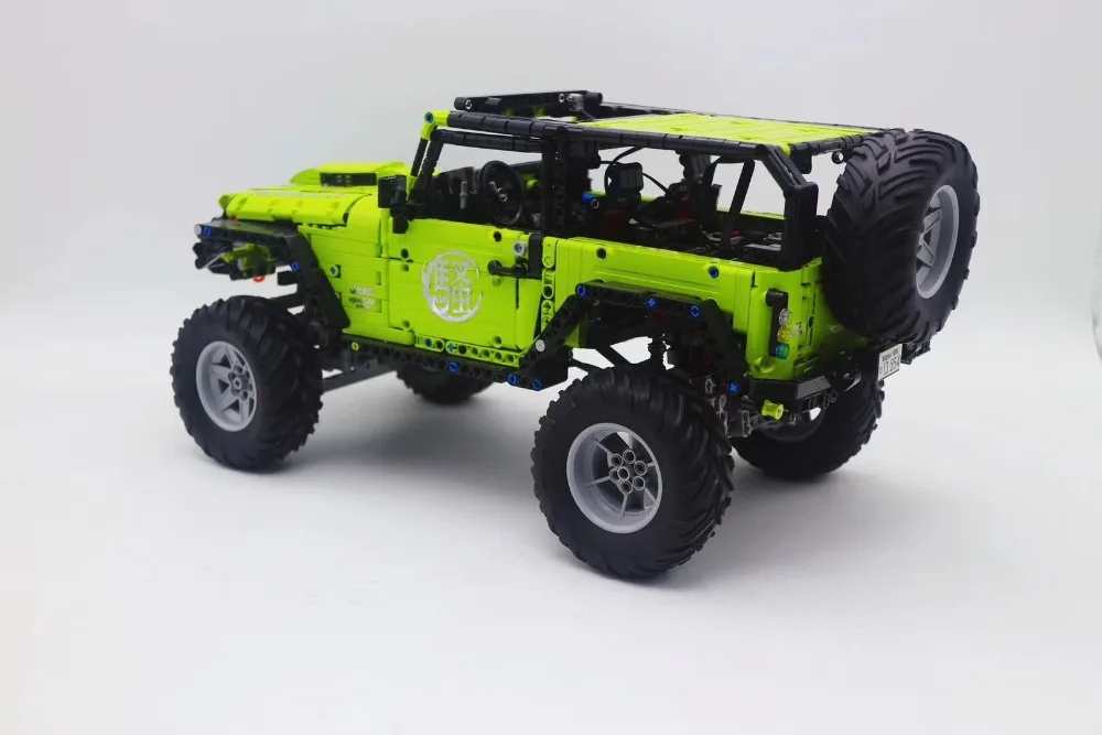 J902 technic серия Зеленый внедорожный Vehile модель строительные блоки Набор Классический MOC автомобиль-Стайлинг игрушки для детей