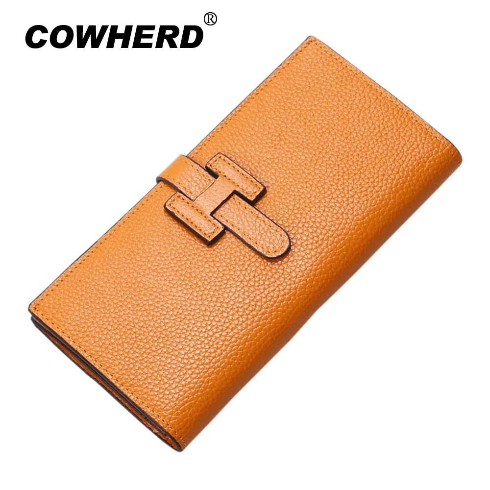 Новое поступление Брендовые женские кошельки клатч из 100% натуральной кожи