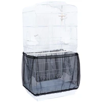 1pcs bird cage cover dustproof cover seed catcher seeds guard adjustable shell skirt traps cage basket