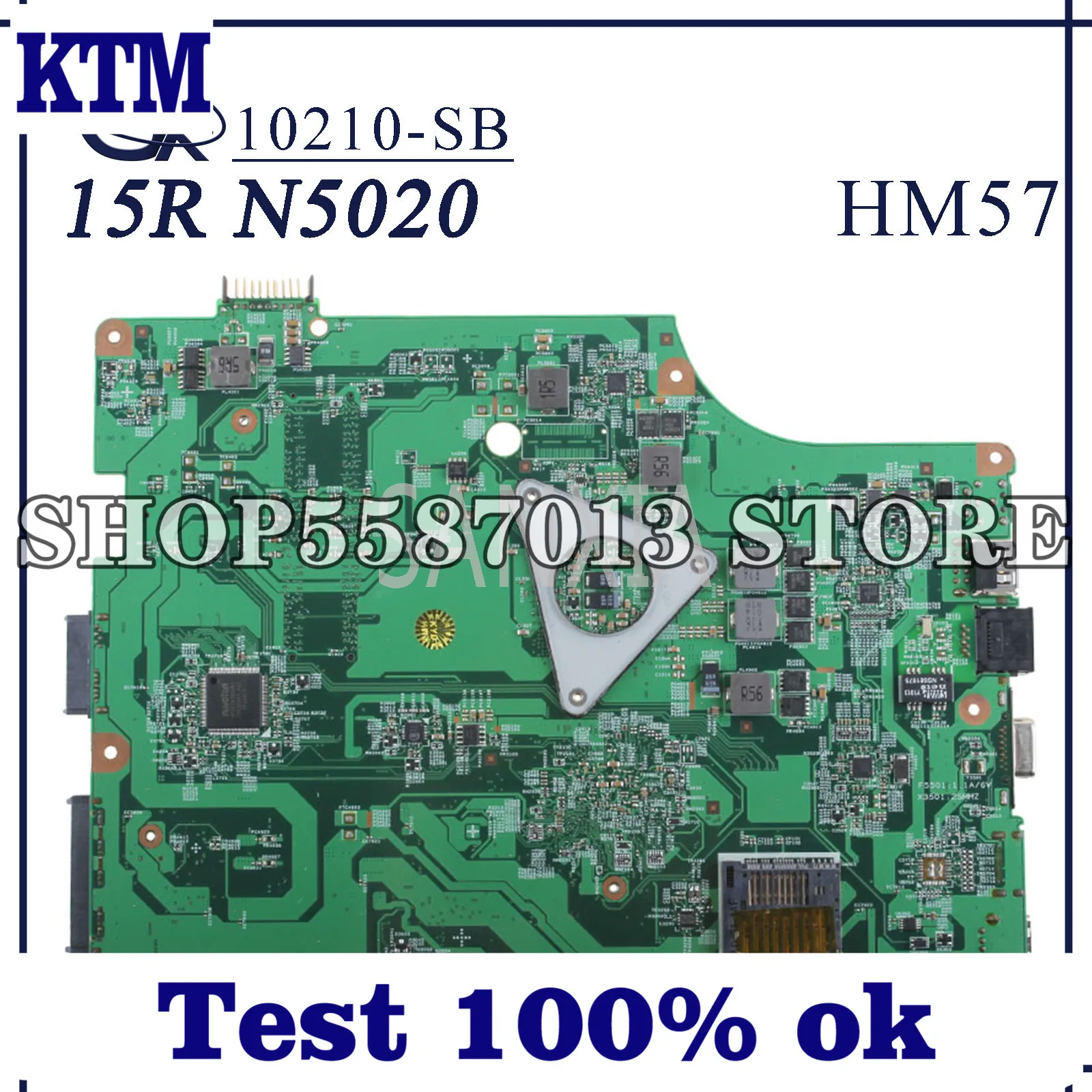 

KEFU 10210-SB Laptop motherboard for Dell Inspiron 15R N5020 original mainboard HM57