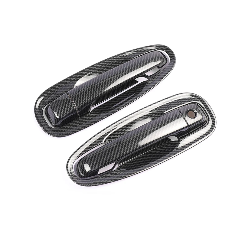 

For Toyota Land Cruiser Prado J150 150 2010-2018 ABS Carbon fiber Car Door Handle Door bowl Cover Trim Accessories Styling 16pcs