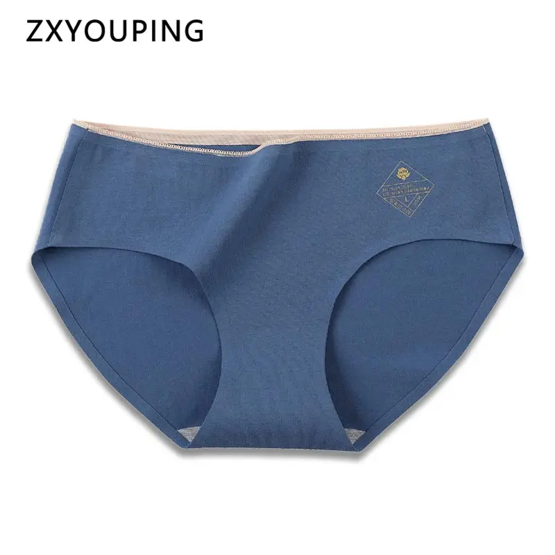 Женское нижнее белье сексуальные бесшовные трусы хлопковые мягкие однотонные