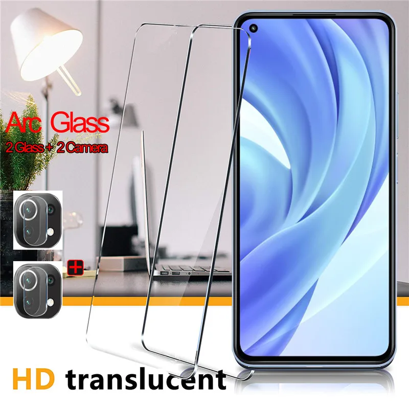 ми11 лайт Дуговое прозрачное стекло для xaiomi 11 lite 5g бронестекло Mi 11i 12 5G HD Glasses xiaomi 11T