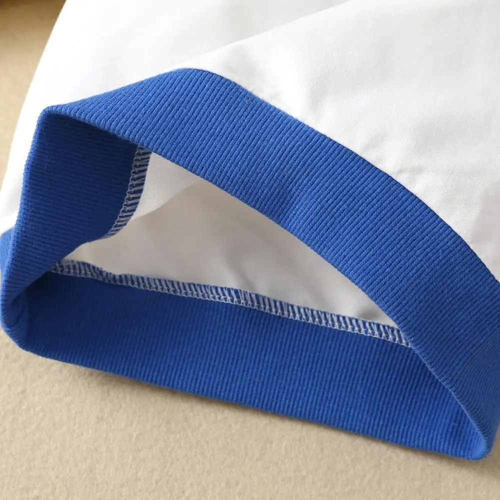 Одежда для маленьких мальчиков 2019 Осенний свитшот модные топы с цветными блоками