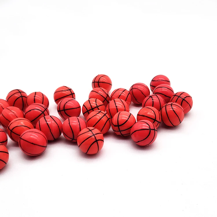 10 шт./лот забавные резиновые игрушечные мячи с принтом корзины шарики для прыжков