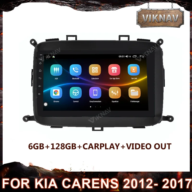 

9 Inch 2 din Android 10 Car Radio Multimedia DVD Player for KIA Carens 2012-2017 Head Unit Stereo Receiver GPSNavigation