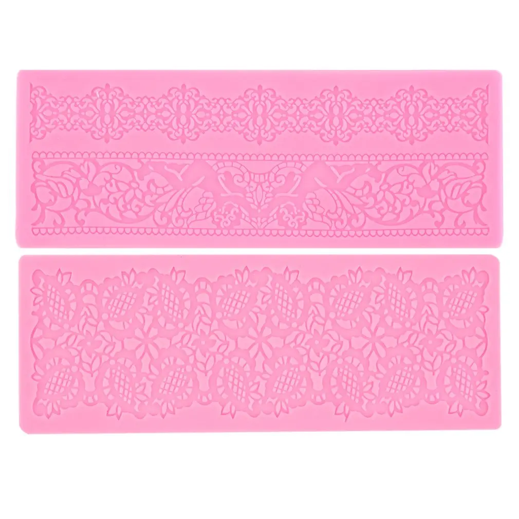 1 шт. кружева силиконовые помадки тиснение плесень торт резинка паста украшения