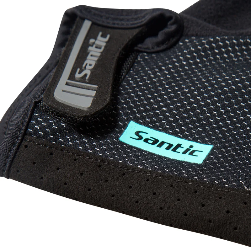 Santic мужские велосипедные короткие перчатки анти пилинг Антистатическая