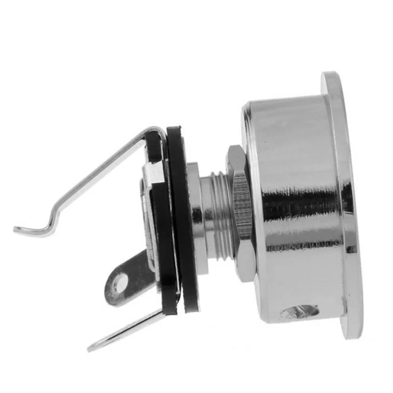 

Electric Guitar Chrome Socket Jack Plate Holder for 6.35mm Plug Electrosocket Whosale&Dropship