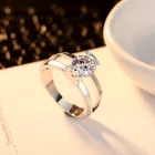 2021 милые Полые кольца в виде корейского медведя для женщин, дизайнерские женские ювелирные изделия серебряного цвета с цирконом, детские подарки