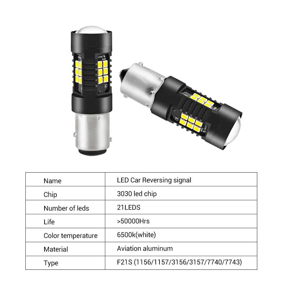 2 шт. светодиодный Сигнальные лампы 3030 SMD 1156 BA15S автомобильные аксессуары