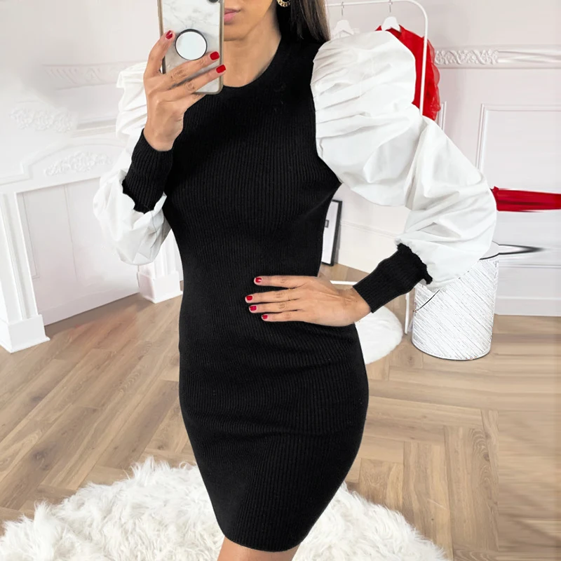 Сексуальный женский трикотажный пуловер облегающая вечерняя Клубная одежда