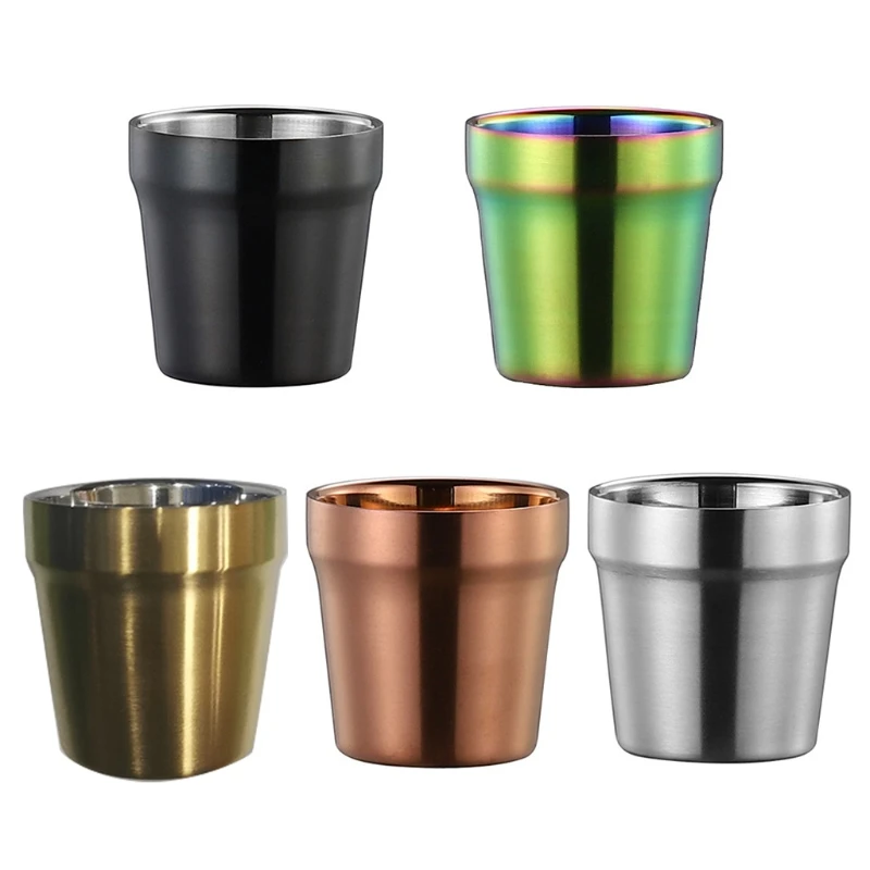 

340 Stainless Steel Coffee Mug Double Wall Beer Wine Tea Water Cup for Home Bar