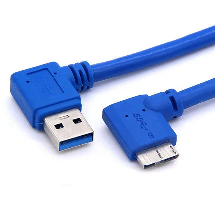 Degree USB 3.0 Left Right Angled A Male To Micro B 10 Pin Short Adapter AM/ MicroB Cable for Mobile HDD 0.25m | Компьютеры и офис