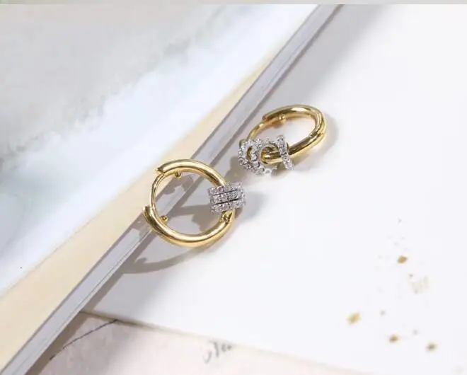 Сексуальные популярные умные круглые серьги маленькие и универсальные женские серьги со стразами аксессуары для ушей
