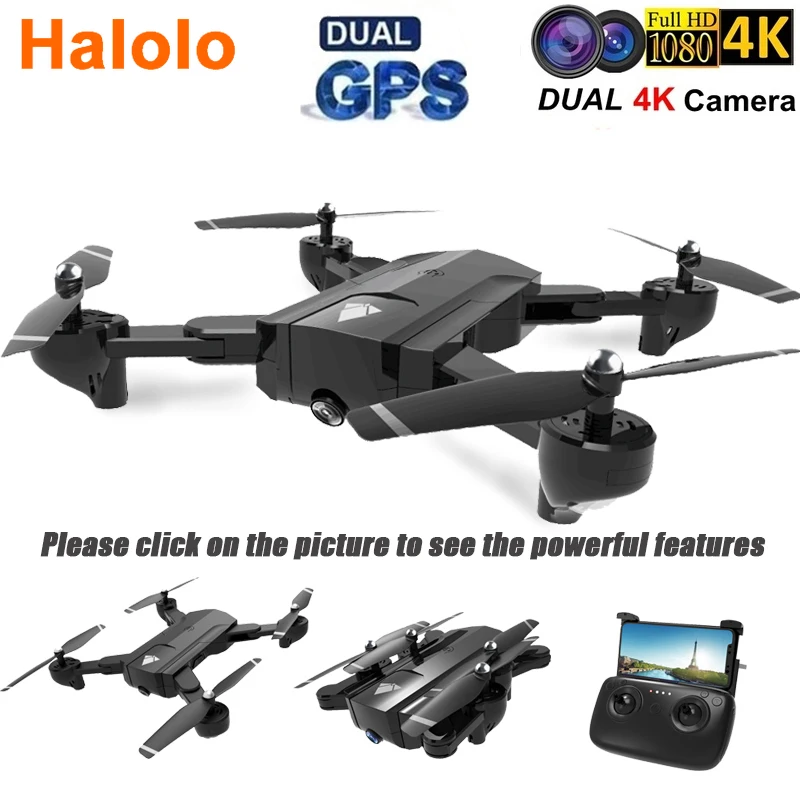 Квадрокоптер Halolo SG900S с двойной камерой 4K HD GPS Wi Fi FPV|Радиоуправляемые вертолеты| |