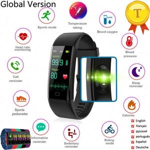 Fitness Bracelet Body Thermometer IP67 Waterproof Smart Bracelet Fitness Tracker Heart Rate Monitor Smart Band Watch Men Women