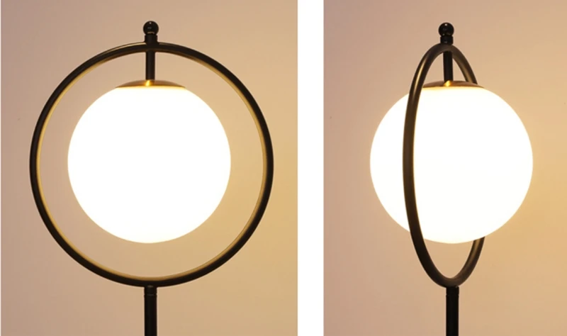 Nordic торшер E27 современный стеклянный шар из матового стекла напольный светильник