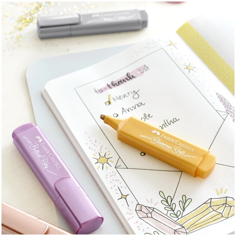 Highlighter Faber-Castell &quotTL 46" ruby ??red metallic 1-5 mm Goods for study Writing materials school Highlighters Drawing Art Painting