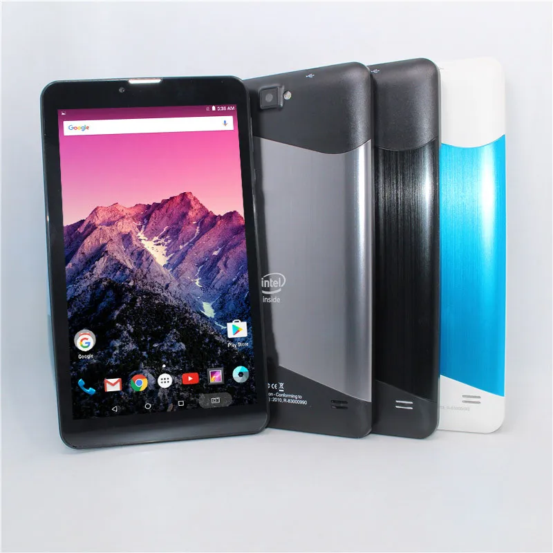 Планшетный ПК 7 дюймов с поддержкой Bluetooth, звонками 3G и процессором Intel Atom Sofia 3GR Quad Core на базе Android 5.1, 1+8 ГБ, 1024 х 600.