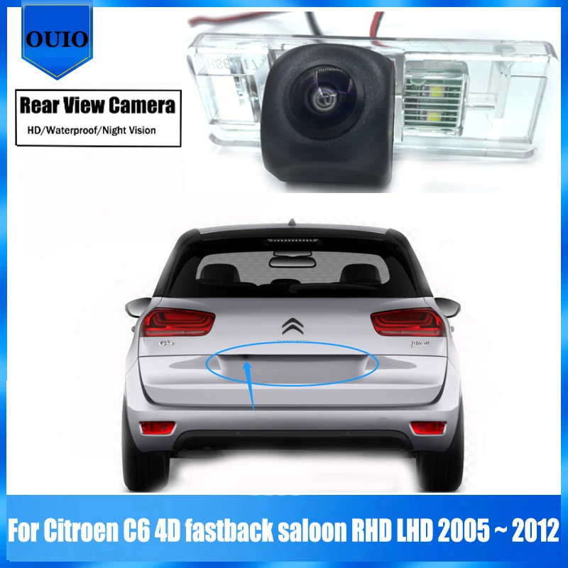 Автомобильная парковочная камера заднего вида для Citroen C4 Picasso II MK2 2th Grand 2013 ~ 2018
