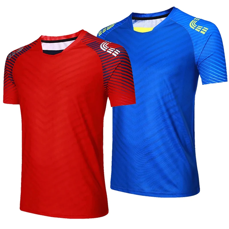 Рубашки для волейбола и бадминтона с коротким рукавом мужчин женщин Спортивная