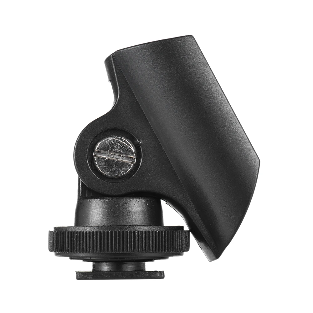 19 мм пластиковый держатель микрофона зажим с горячий башмак и 1/4 &quotотверстие для