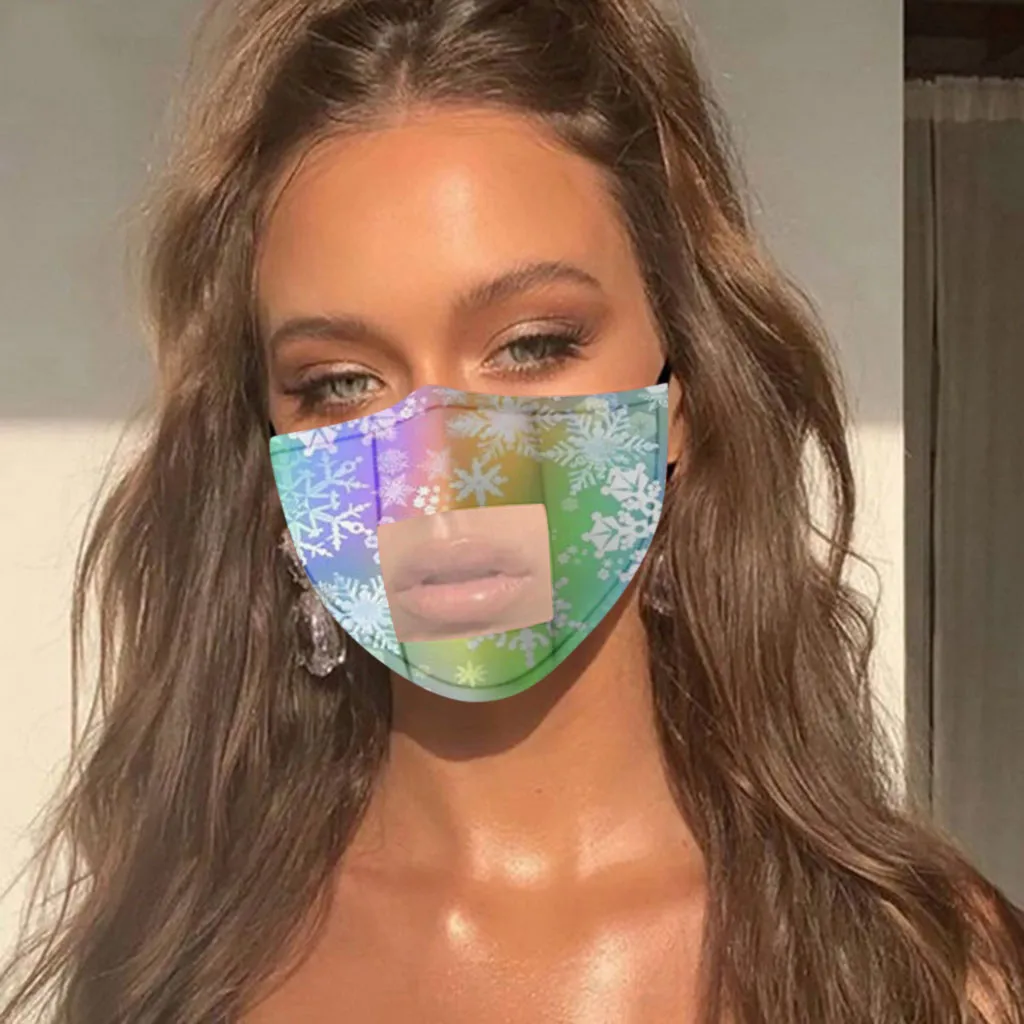 

2020 New Smile Communicator Face Mask with Clear Vinyl Visible Expression Lip Reading masque de protection respiratoire A50