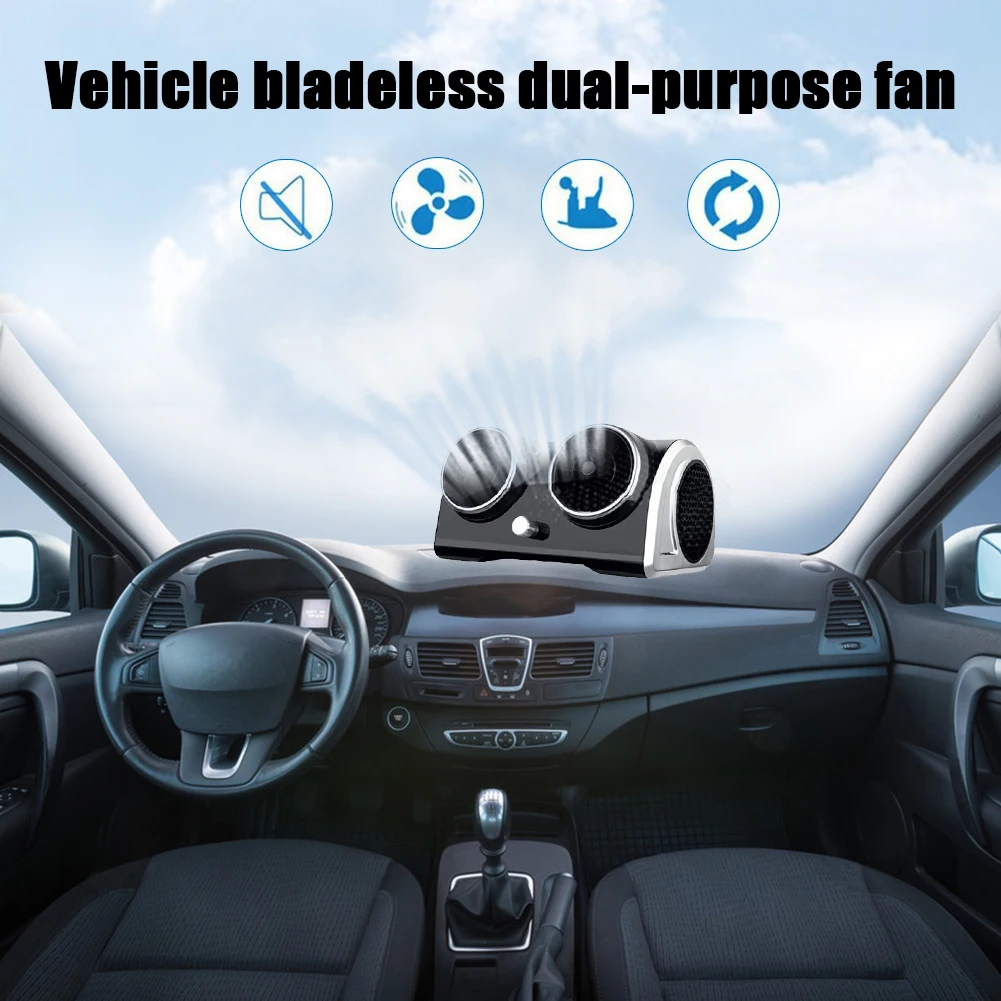 

12V 24V Car Bladeless Electric Car Cooling Fan Motor Cooling Desktop Cooler for Vehicle Truck Camper Van SUV Boat RV Accessories