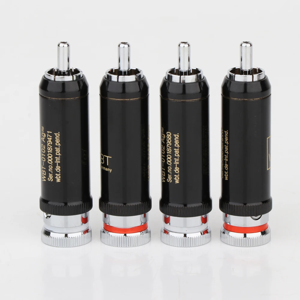 HIFI 0102Ag rhodium-plated rca plug for audio signal cable rca connector audio terminal RCA head