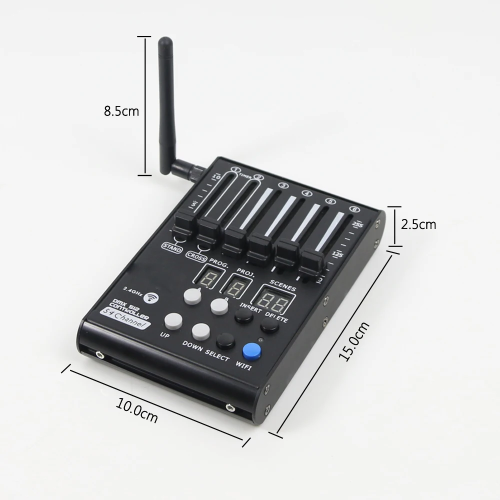 2020 Новый 54ch 2 4G Беспроводной Dmx 512 контроллер диджейский пульт встроенный Батарея
