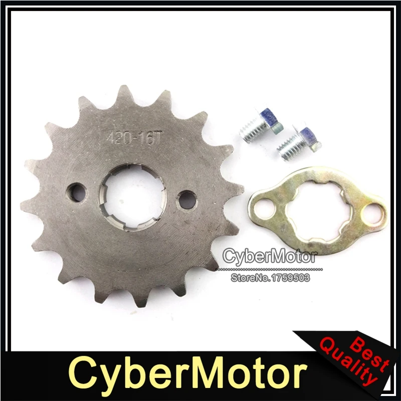 Передняя Звездочка цепи двигателя для мотоцикла 420 16 зубьев 20 мм шестерня