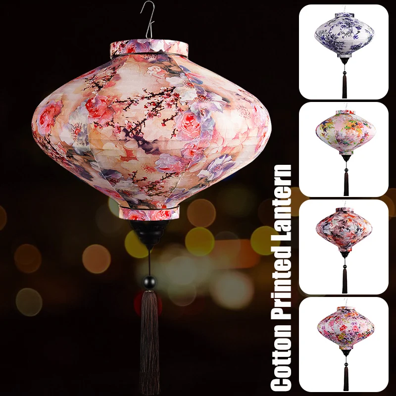 

2023 12/14 Inch Chinese Silk Lanterns Japan Vietnam Mid-Autumn Antique Palace Lantern Outdoor Spring Festival Party Hanging