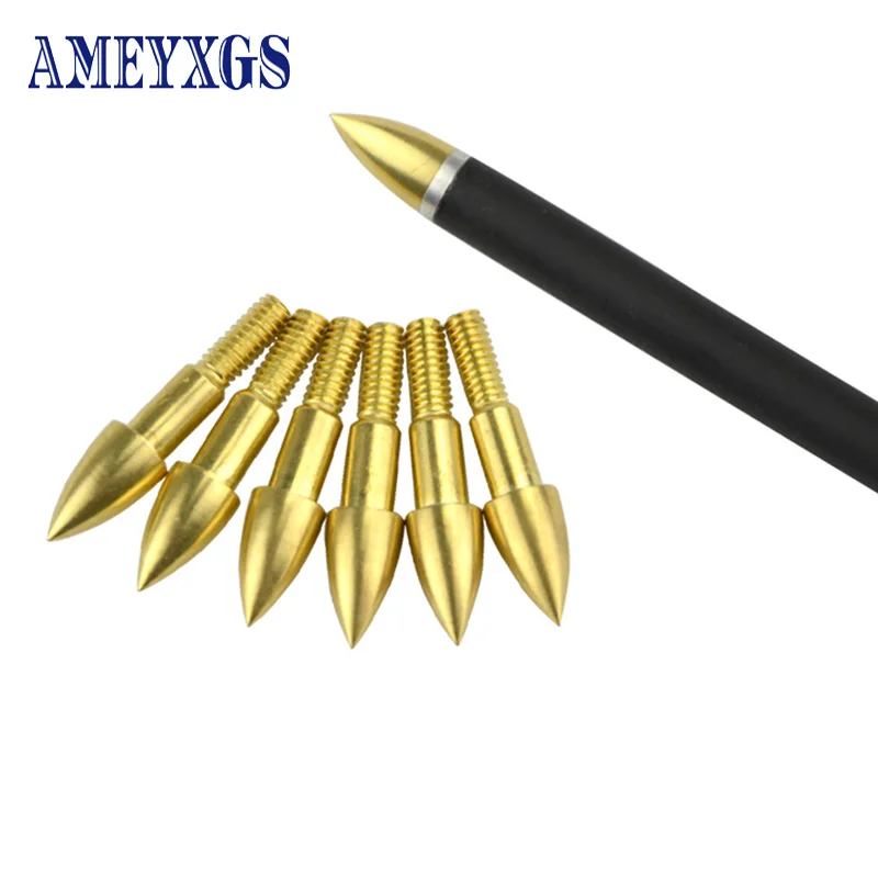 

20/50 шт. стрельба из лука наконечник для стрелы 75 зерна Медь цель наконечники стрел общая Длина 32,6 мм для лук и стрелы Охота стрельба