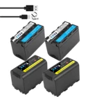 Оригинальный Probty NP-F770 NP-F750 np f750 NPF770 аккумулятор с зарядкой от USB выход для Sony NP F970 F960 F550 F570 QM91D CCD-RV100