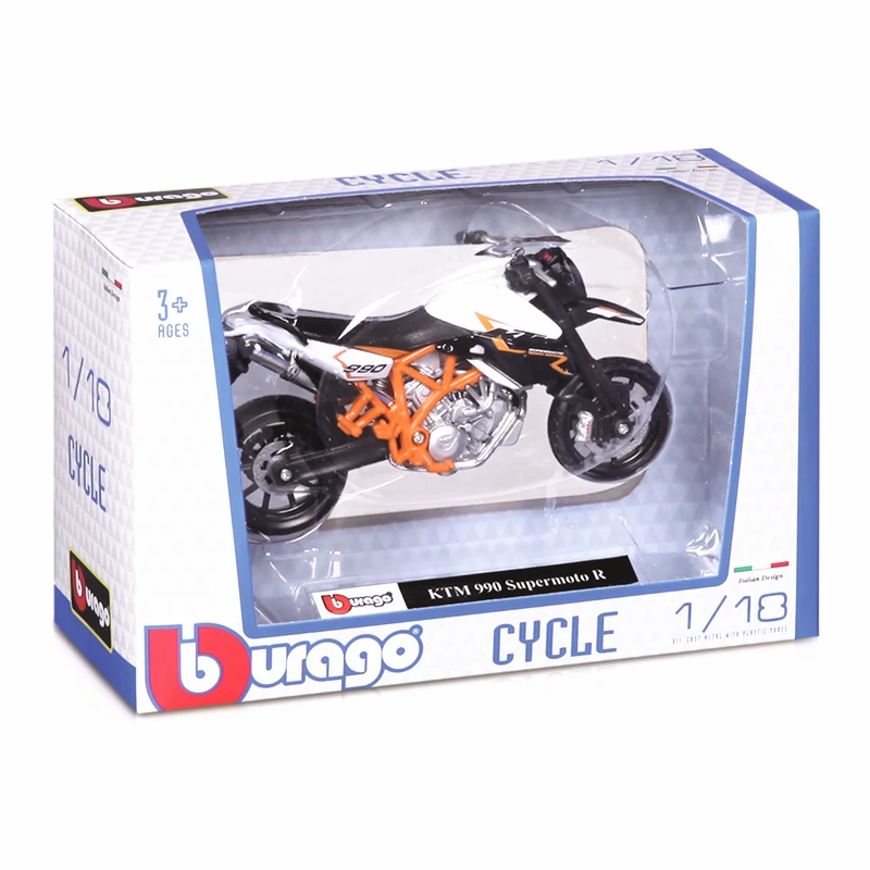 Bburago-motocicleta de aleaci&oacute;n, modelo de motocicleta de juguete, colecci&oacute;n de regalo, Honda Africa Twin Adventure, 1:18-5