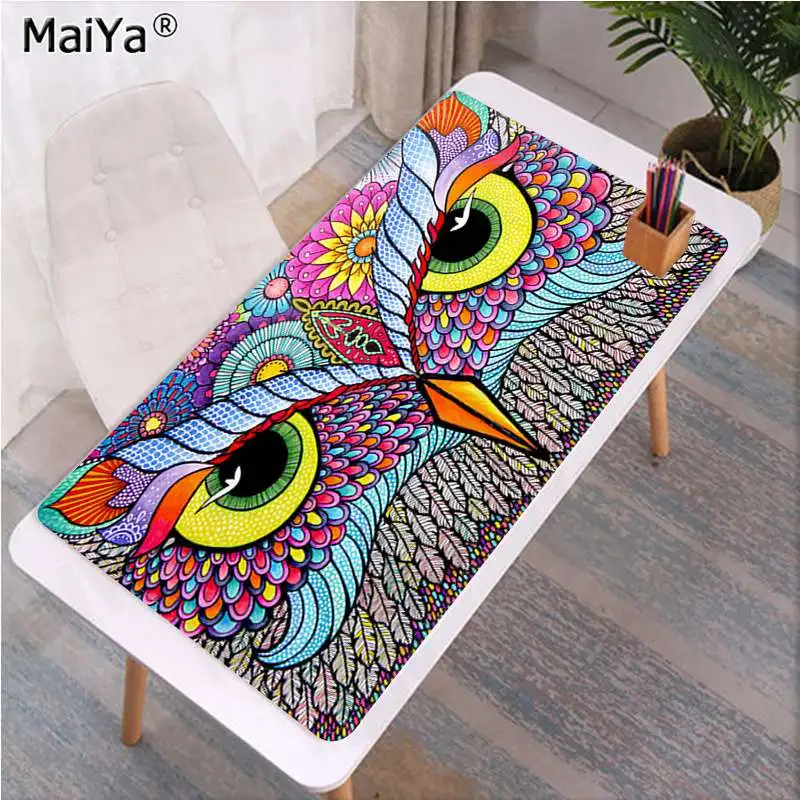 

Maiya Hot Sales Animal owl Rubber PC Computer Gaming mousepad Free Shipping Large Mouse Pad Keyboards Mat