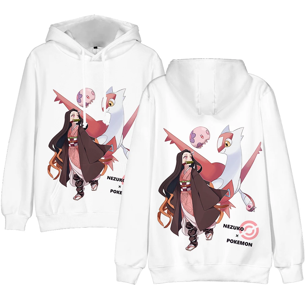 

New Demon Slayer Kimetsu No Yaiba Hoodies Sweatshirts Men Women Oversized Hoodie Kamado Nezuko Pullover Unisex Costume Tracksuit